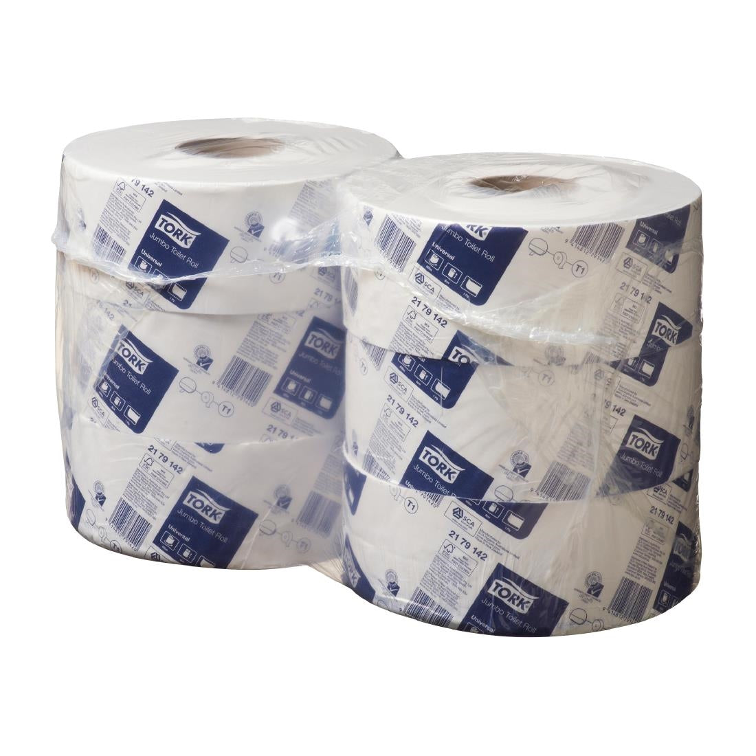 Tork Jumbo Universal Toilet Roll 1-ply T1 (6 Pack) • PAS-JZ511