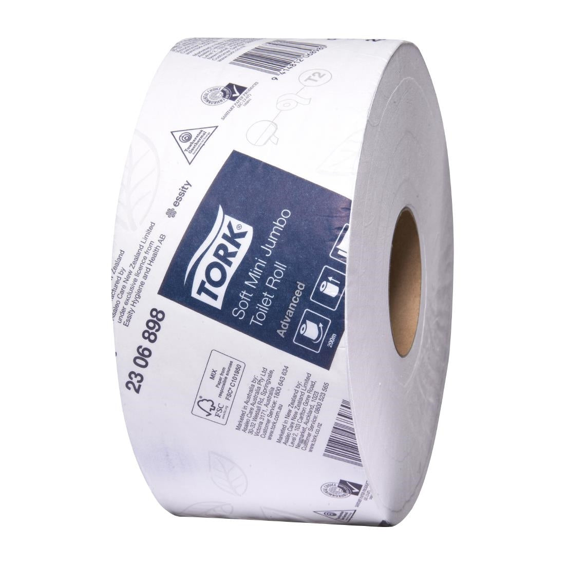 Tork Soft Mini Jumbo Advanced Toilet Roll T2 2-ply (12 Pack) • PAS-JZ513
