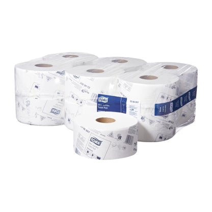 Tork Mini Jumbo Universal Toilet Roll 1-ply T2 (12 Pack) • PAS-JZ514