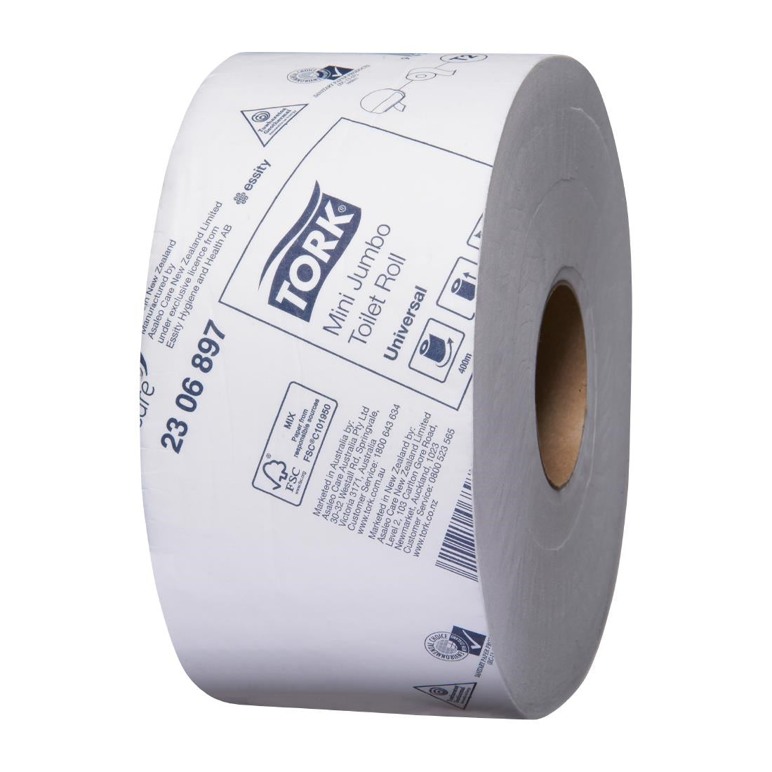 Tork Mini Jumbo Universal Toilet Roll 1-ply T2 (12 Pack) • PAS-JZ514