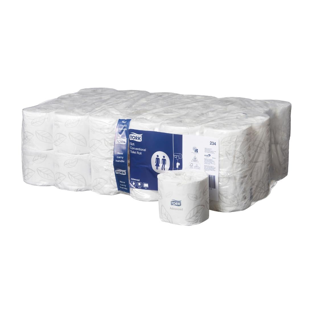 Tork Soft T4 Advanced Conventional 2-ply Toilet Roll 400 Sheets (48 Pack) • PAS-JZ515