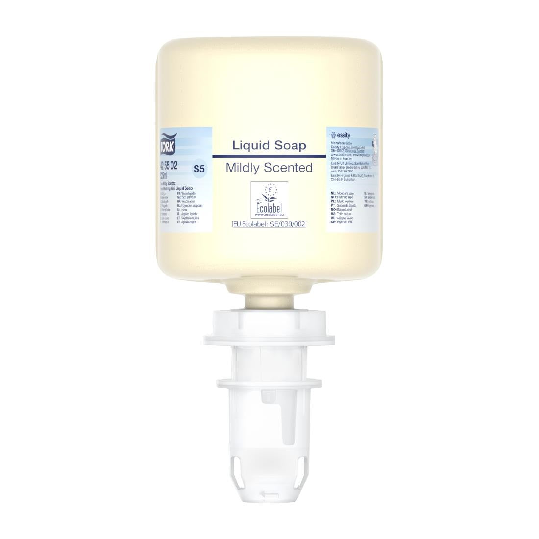 Tork Mildy Scented S5 Mini Liquid Soap 8x525ml (Mildy Scented. 525ml. Pack of 8) • PAS-JZ518