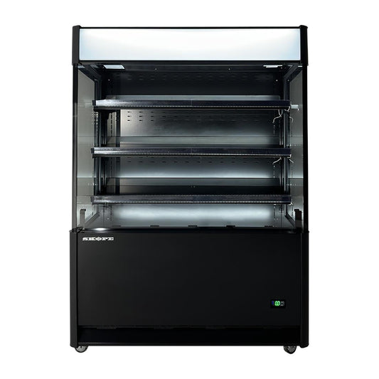 SKOPE Open Deck Fridge OD720N 798Ltr Black (1282(W)x836(D)x1540(H)mm. R290 refrigerant. 3M1. 3 shelves) • PAS-JZ560