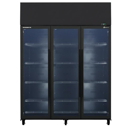 SKOPE TME ActiveCore Ultra Efficient 3 Glass Door Chiller White/Black • PAS-JZ563