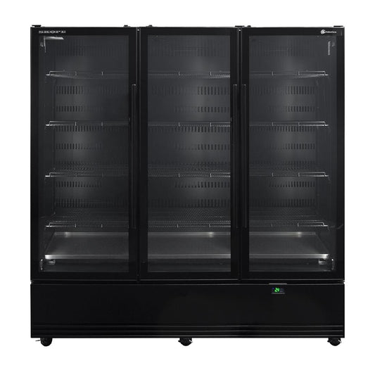 SKOPE BME ActiveCore Ultra Efficient 3 Glass Door Chiller Black • PAS-JZ564