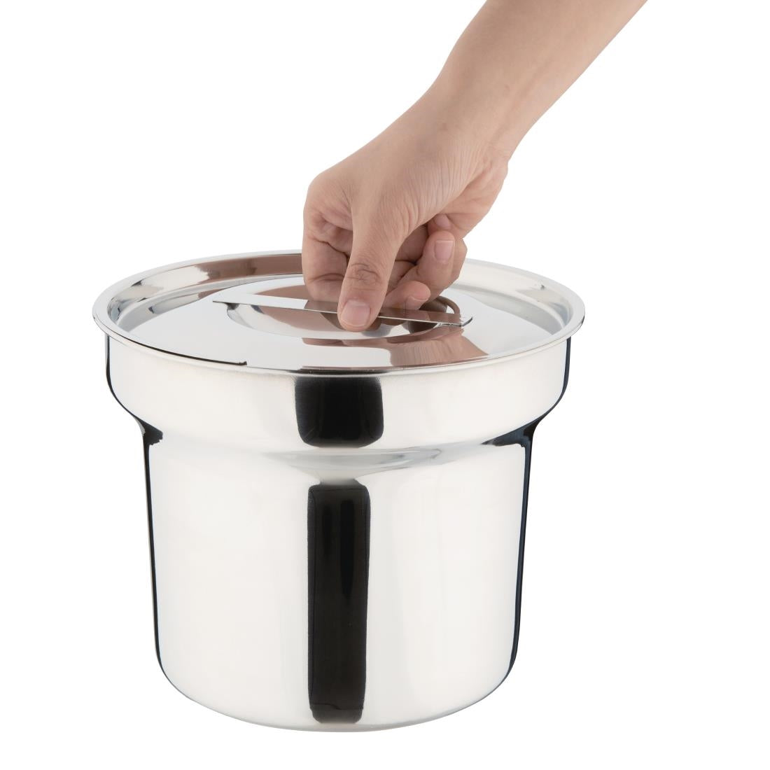 Vogue Bain Marie Pot with Lid 220mm • PAS-K081