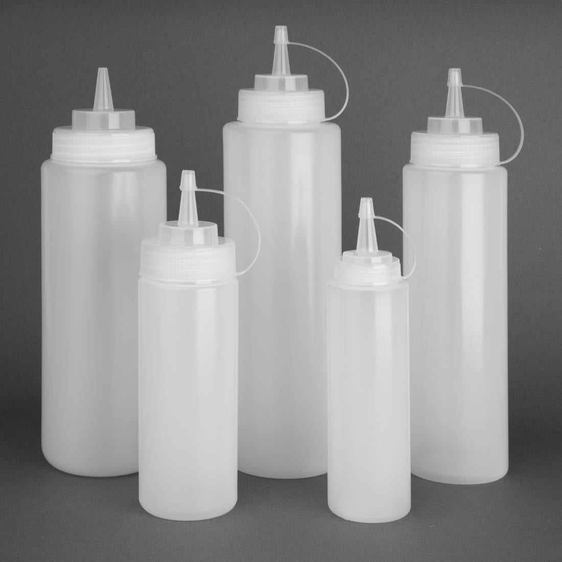 Vogue Clear Squeeze Sauce Bottle 681ml • PAS-K163