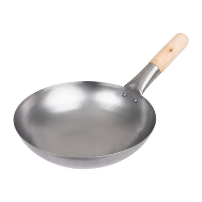 Vogue Mild Steel Wok Flat Base 254mm • PAS-K295