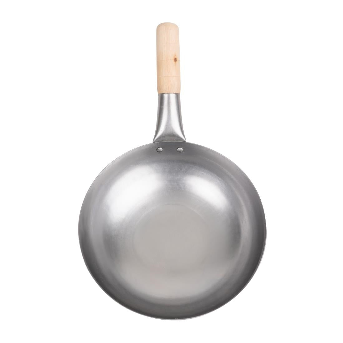 Vogue Mild Steel Wok Flat Base 254mm • PAS-K295