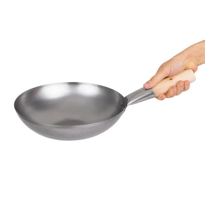 Vogue Mild Steel Wok Flat Base 254mm • PAS-K295