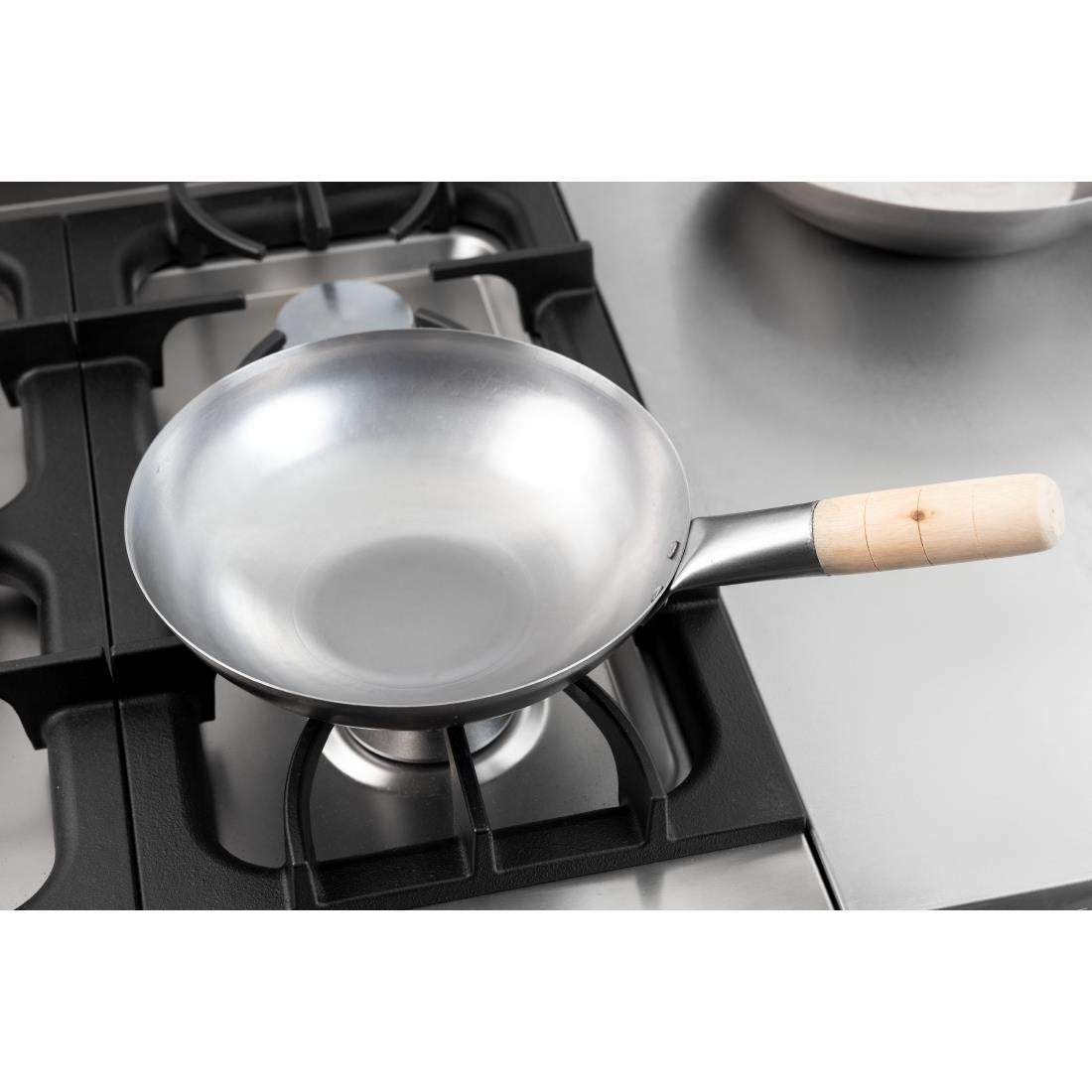 Vogue Mild Steel Wok Flat Base 254mm • PAS-K295