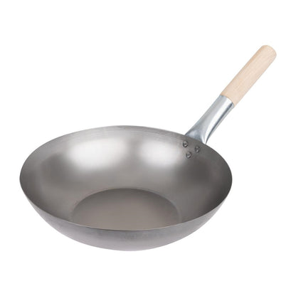 Vogue Mild Steel Wok Flat Base 330mm • PAS-K296