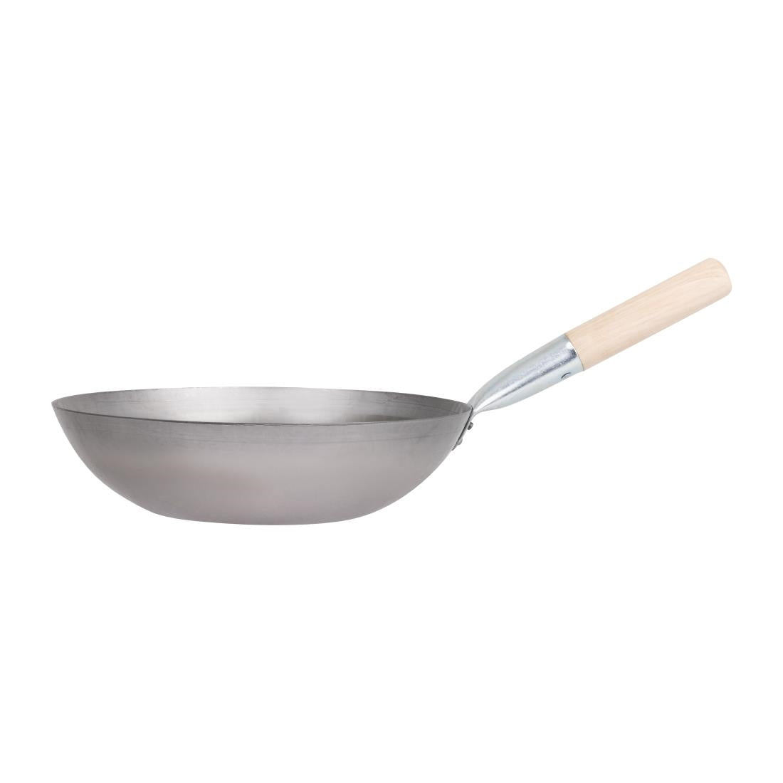Vogue Mild Steel Wok Flat Base 330mm • PAS-K296