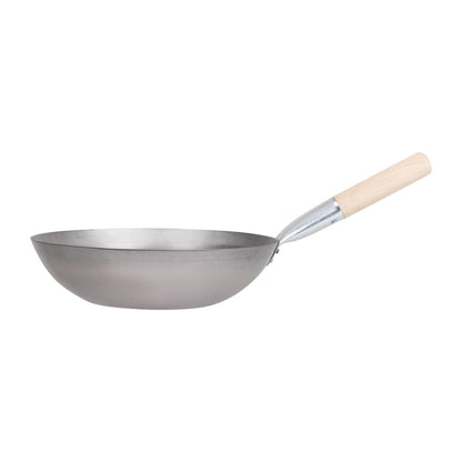 Vogue Mild Steel Wok Flat Base 330mm • PAS-K296