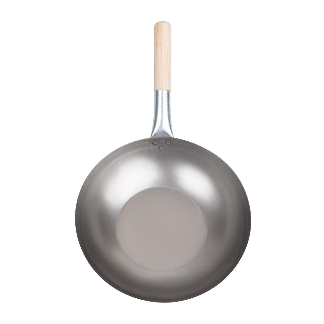 Vogue Mild Steel Wok Flat Base 330mm • PAS-K296