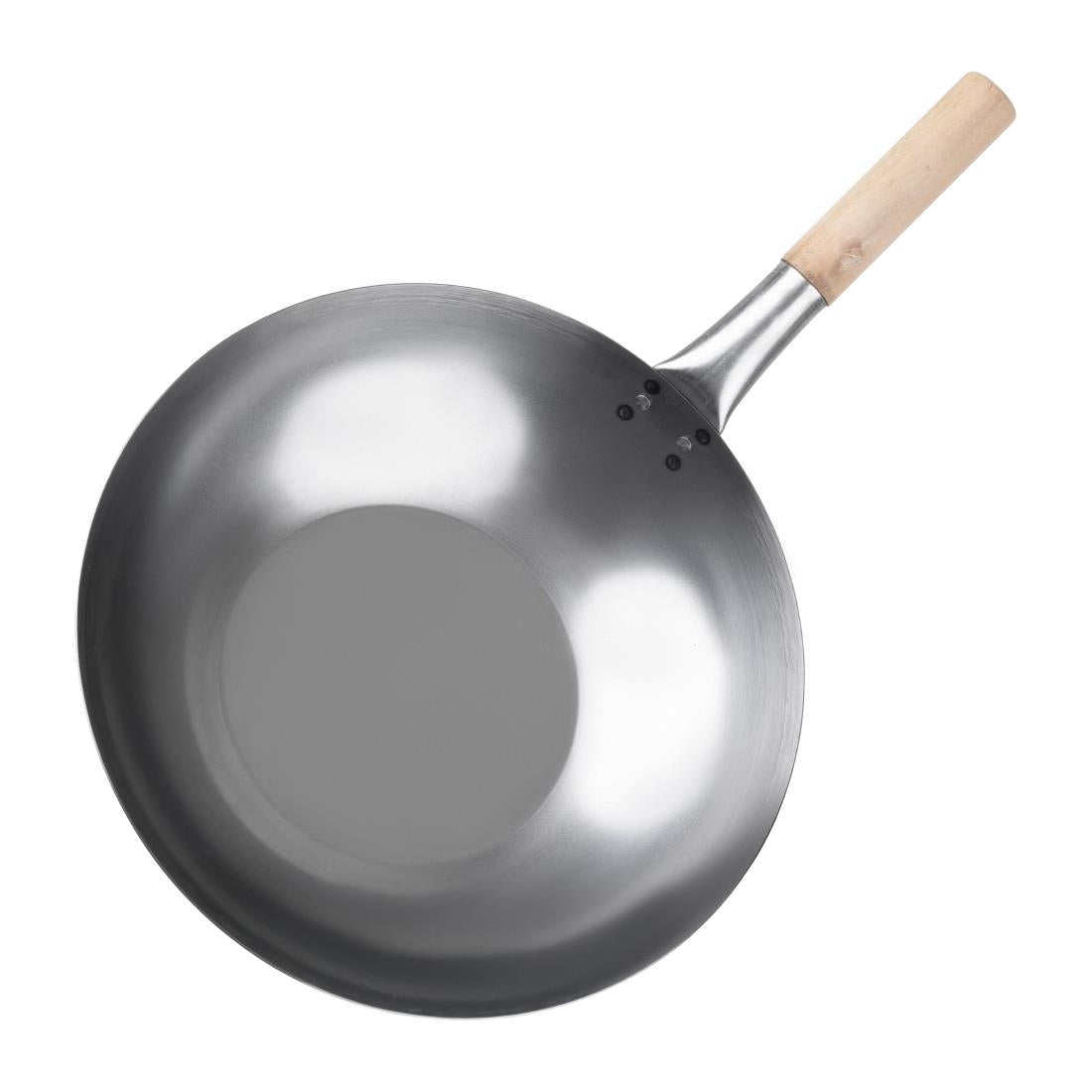 Vogue Mild Steel Wok Flat Base 356mm • PAS-K297