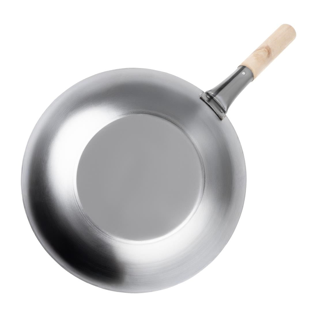 Vogue Mild Steel Wok Flat Base 356mm • PAS-K297