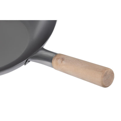 Vogue Mild Steel Wok Flat Base 356mm • PAS-K297