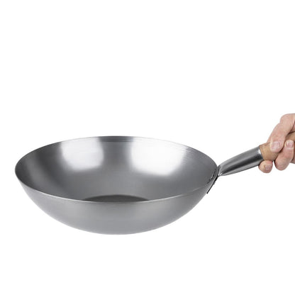 Vogue Mild Steel Wok Flat Base 356mm • PAS-K297