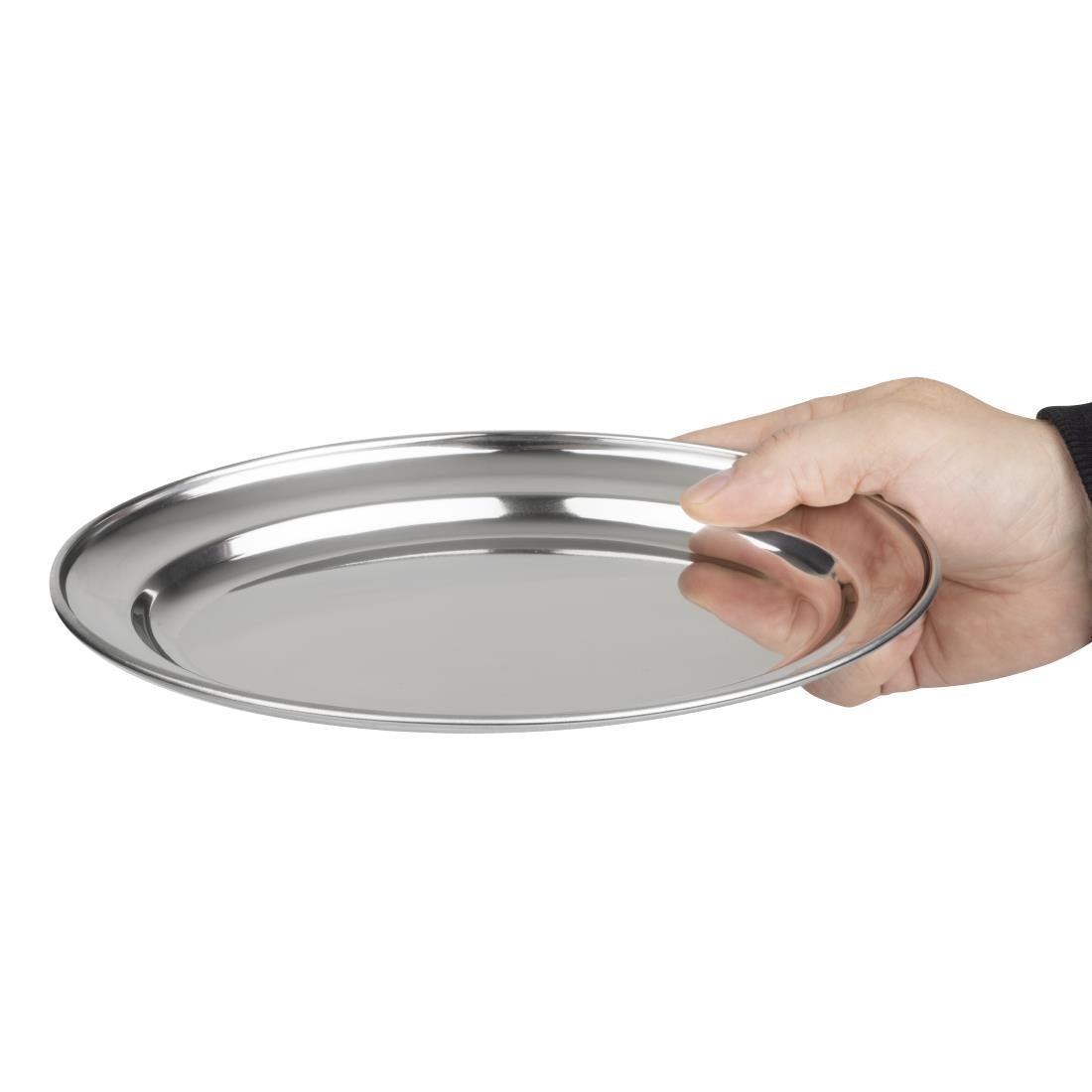 Olympia Stainless Steel Oval Service Tray 220mm • PAS-K361