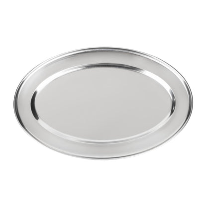 Olympia Stainless Steel Oval Service Tray 300mm • PAS-K363