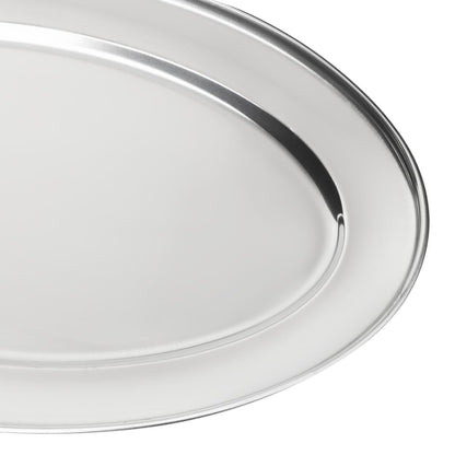 Olympia Stainless Steel Oval Service Tray 300mm • PAS-K363