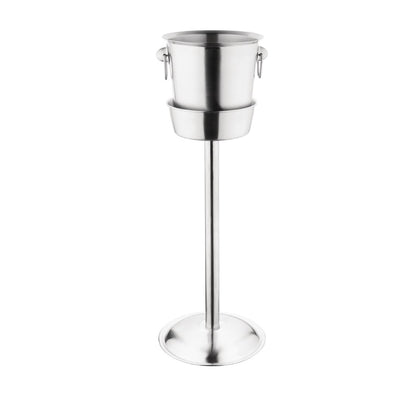 Olympia Brushed Stainless Steel Wine & Champagne Bucket Stand (Size: 559(H) x 152(Ø)mm / 22x5.9" | Fits bucket K406) • PAS-K407