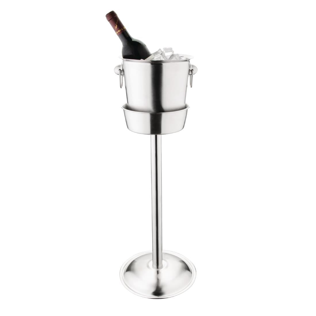Olympia Brushed Stainless Steel Wine & Champagne Bucket Stand (Size: 559(H) x 152(Ø)mm / 22x5.9" | Fits bucket K406) • PAS-K407