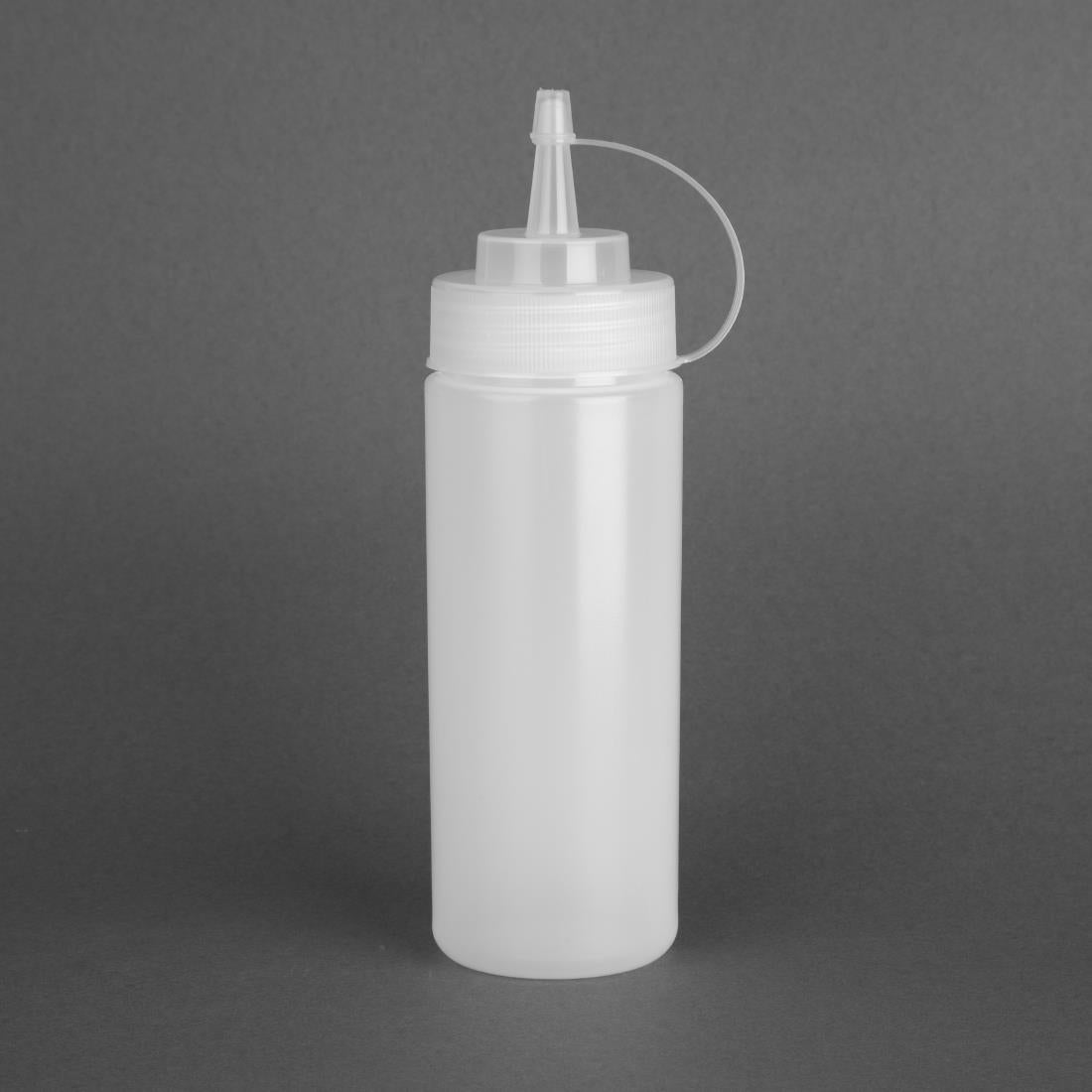 Vogue Clear Squeeze Sauce Bottle 340ml • PAS-K657