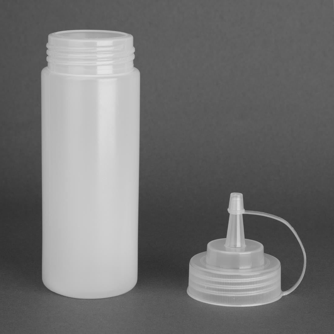 Vogue Clear Squeeze Sauce Bottle 340ml • PAS-K657
