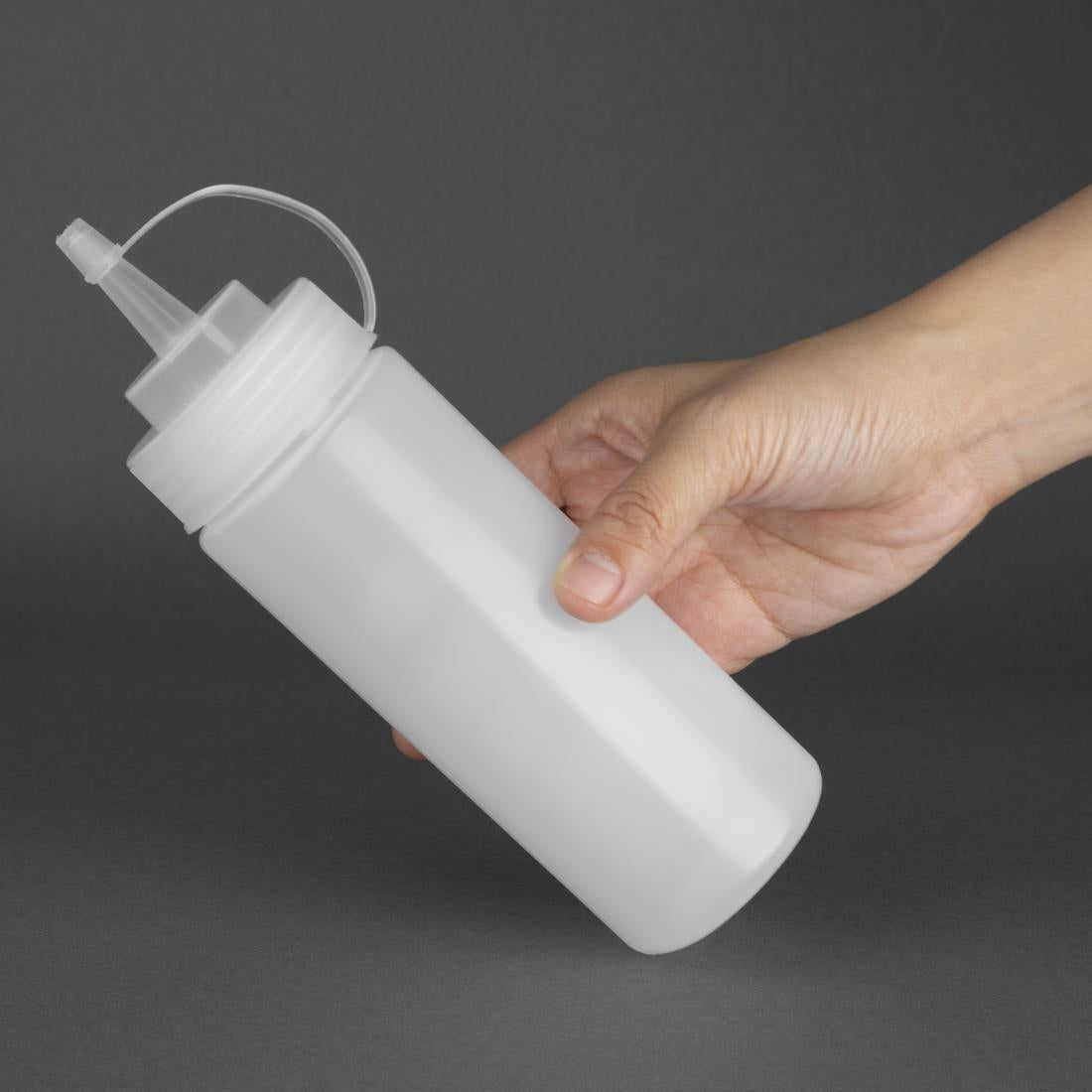 Vogue Clear Squeeze Sauce Bottle 340ml • PAS-K657