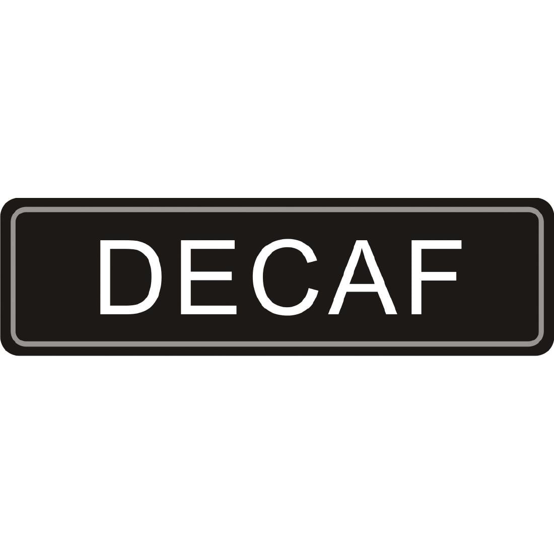 Olympia Adhesive Airpot Label Decaf • PAS-K701
