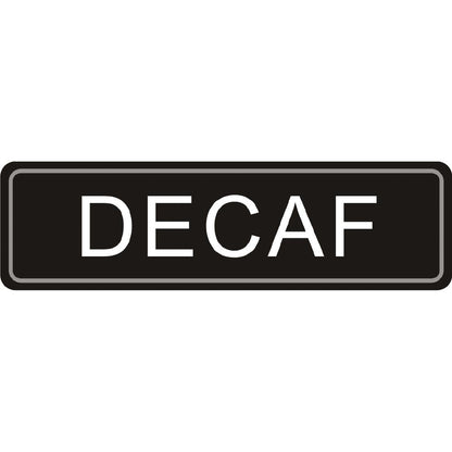 Olympia Adhesive Airpot Label Decaf • PAS-K701