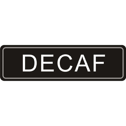 Olympia Adhesive Airpot Label Decaf • PAS-K701