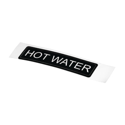 Olympia Airpot Hot Water Label • PAS-K705