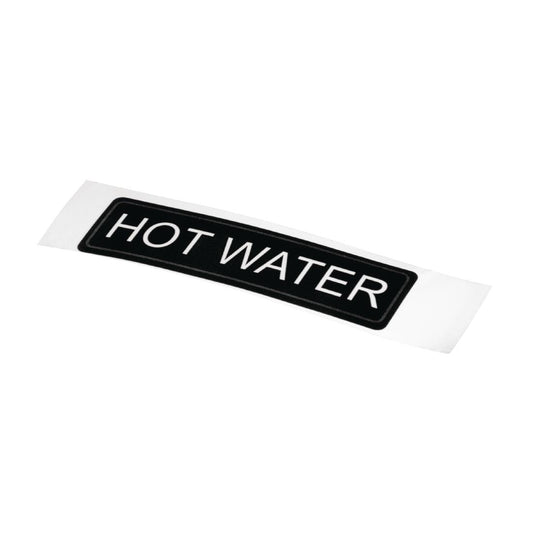 Olympia Airpot Hot Water Label • PAS-K705