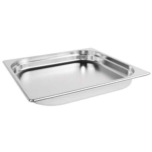 Vogue Stainless Steel 2/3 Gastronorm Tray 40mm • PAS-DN733