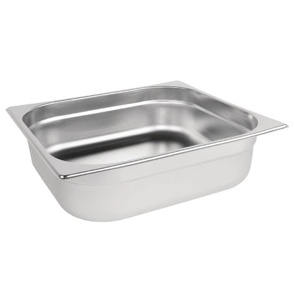 Vogue Stainless Steel 2/3 Gastronorm Tray 100mm • PAS-DN731