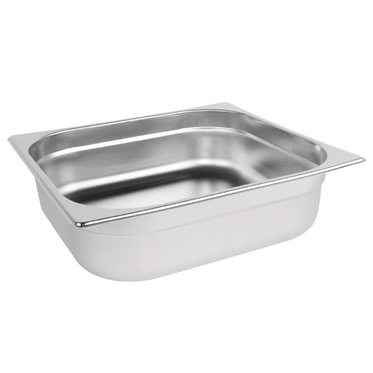 Vogue Stainless Steel 2/3 Gastronorm Tray 100mm • PAS-DN731