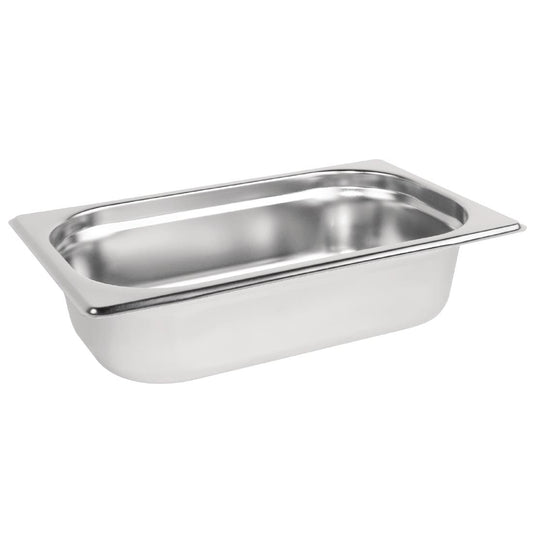 Vogue Stainless Steel Gastronorm Tray 1/4 - 65mm deep • PAS-DN723