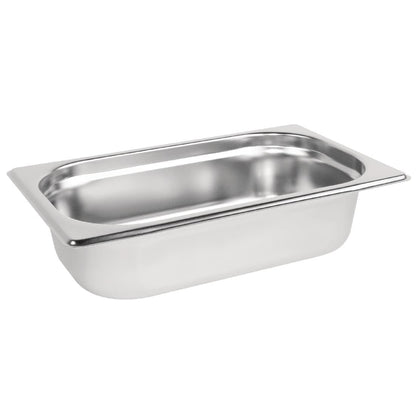 Vogue Stainless Steel Gastronorm Tray 1/4 • PAS-P_DN723