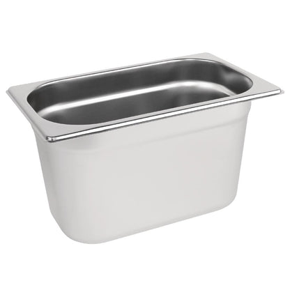 Vogue Stainless Steel Gastronorm Tray 1/4 - 150mm deep • PAS-DN721