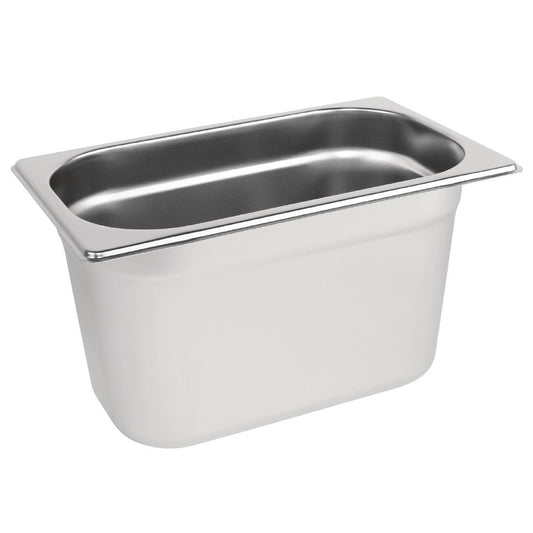 Vogue Stainless Steel Gastronorm Tray 1/4 - 150mm deep • PAS-DN721