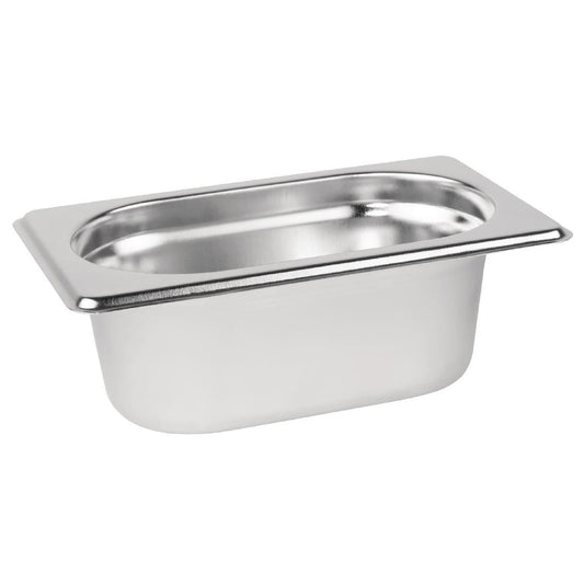 Vogue Stainless Steel Gastronorm Tray 1/9 • PAS-P_DN730