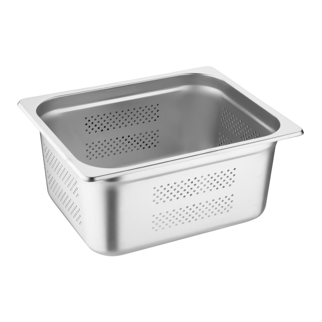 Vogue Stainless Steel Perforated 1/2 Gastronorm Tray 150mm • PAS-K846-A