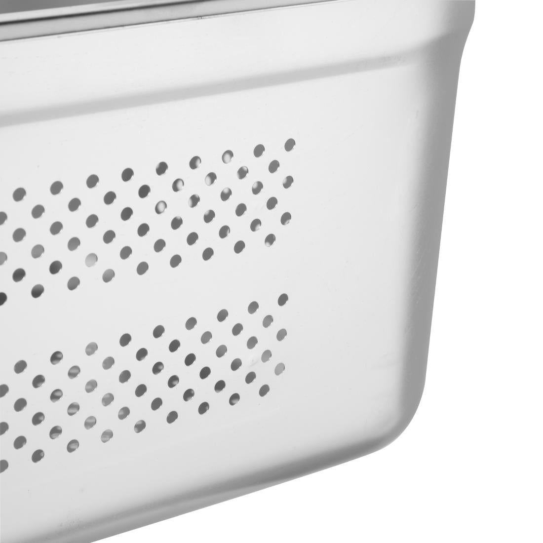 Vogue Stainless Steel Perforated 1/2 Gastronorm Tray 150mm • PAS-K846-A
