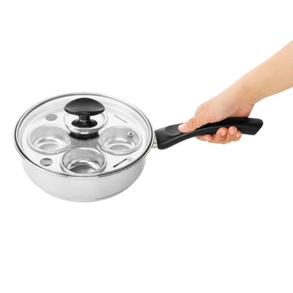 Vogue Aluminium Egg Poacher 220mm • PAS-K891