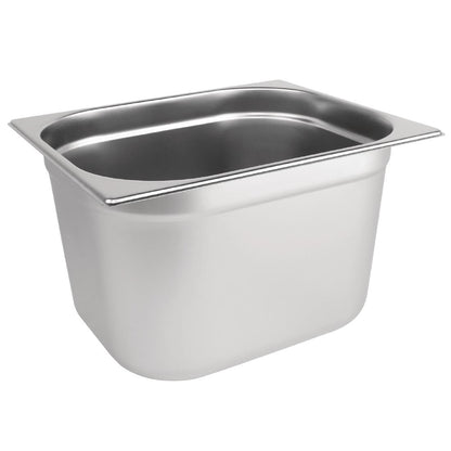 Vogue Stainless Steel Gastronorm Tray 1/2 - 200mm deep • PAS-DN712