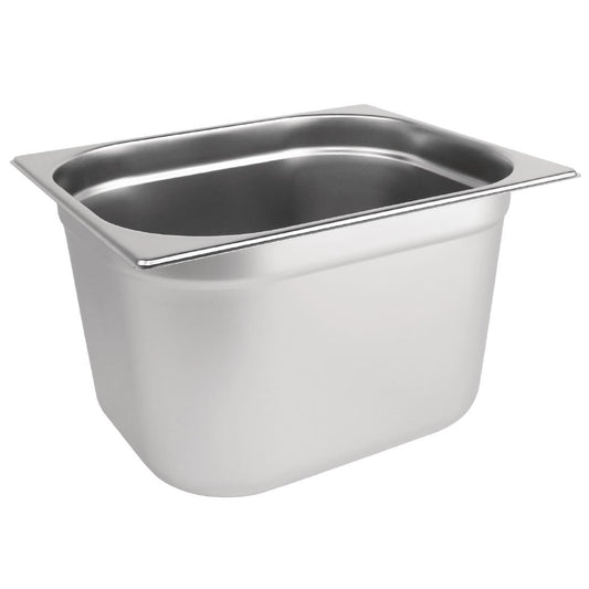 Vogue Stainless Steel Gastronorm Tray 1/2 - 200mm deep • PAS-DN712