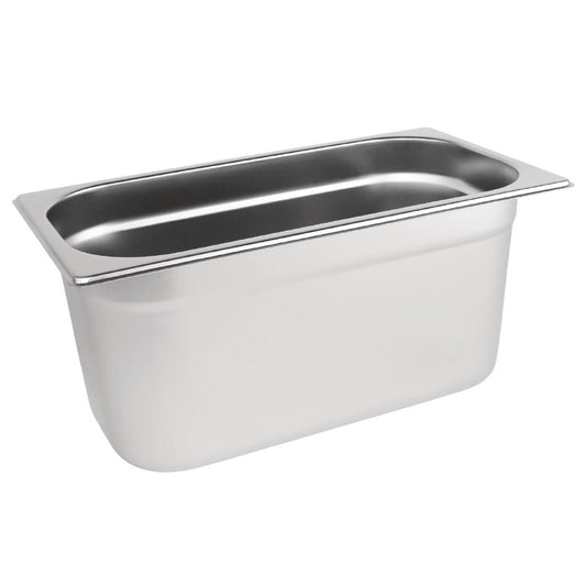 Vogue Stainless Steel Gastronorm Tray 1/3 - 200mm deep • PAS-DN718